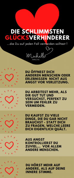 Glücksverhinderer solltest Du vermeiden Glücksverhinderer solltest Du vermeiden